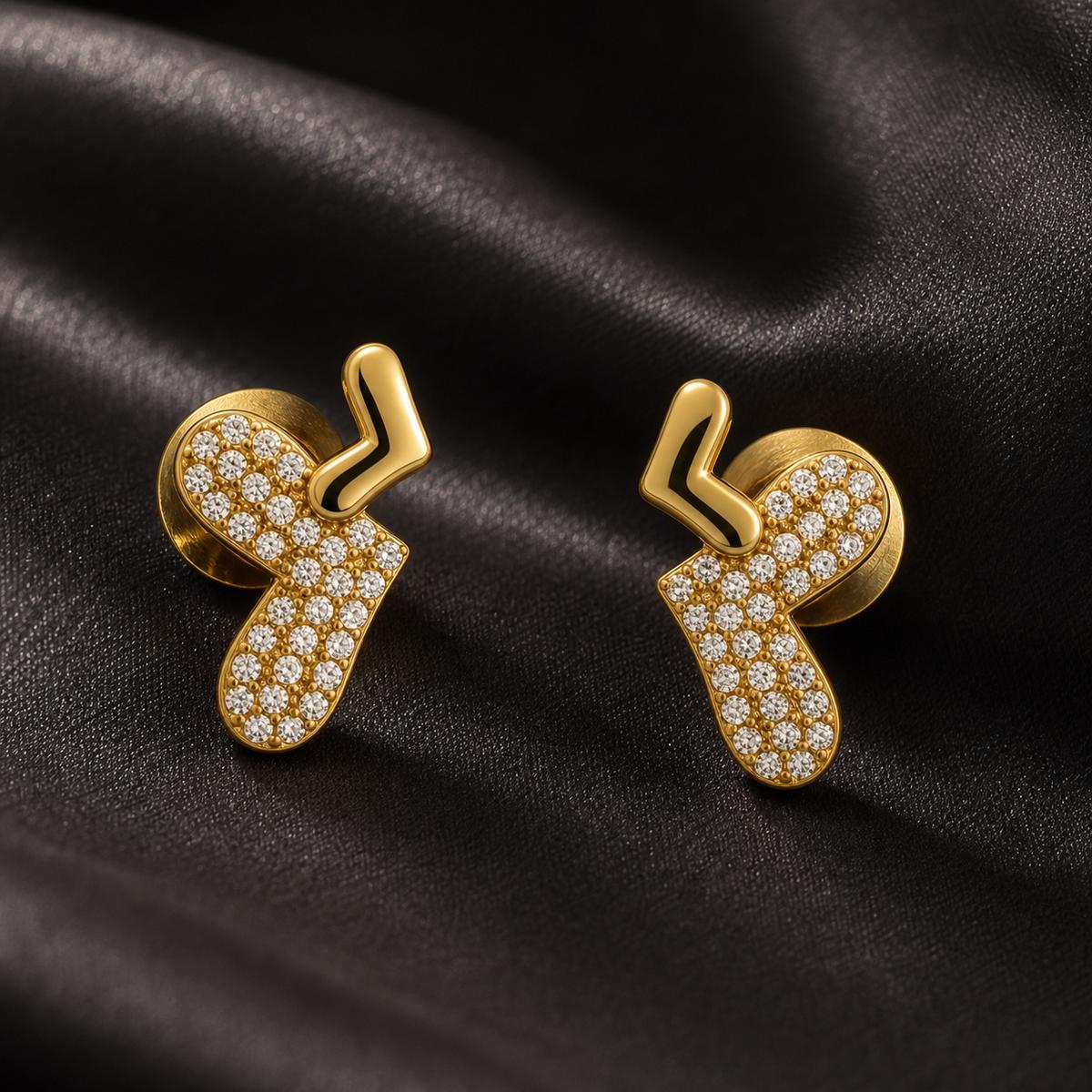 Golden Aira Elephant Earrings product image 6
