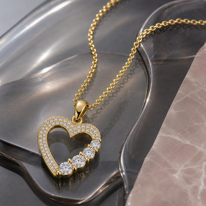 Golden Amora Heart Cascade Pendant product image 5