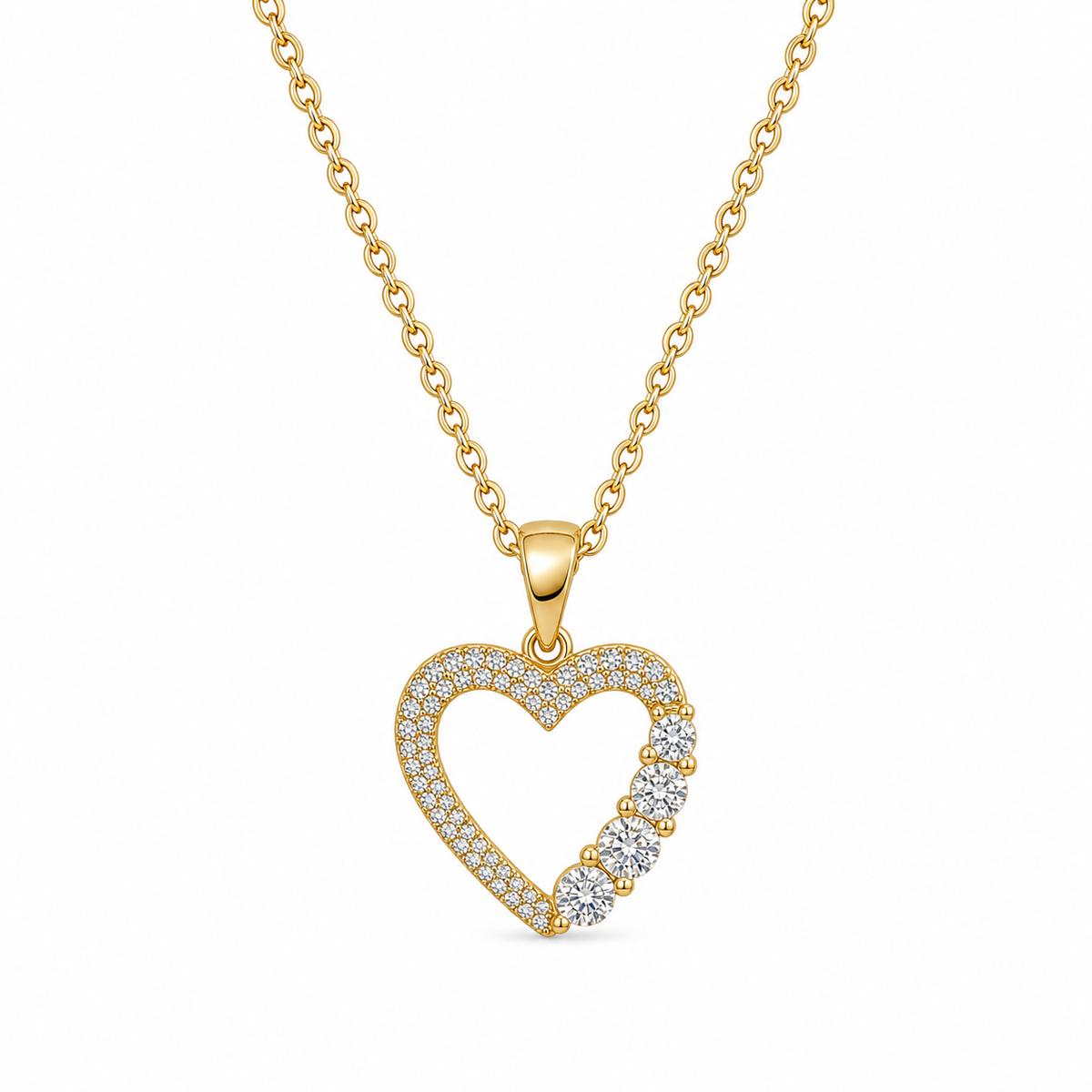 Golden Amora Heart Cascade Pendant product image 1