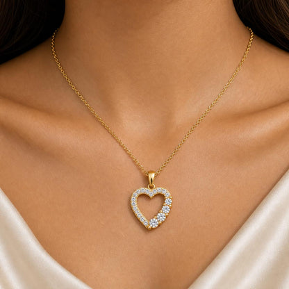 Golden Amora Heart Cascade Pendant product image 3