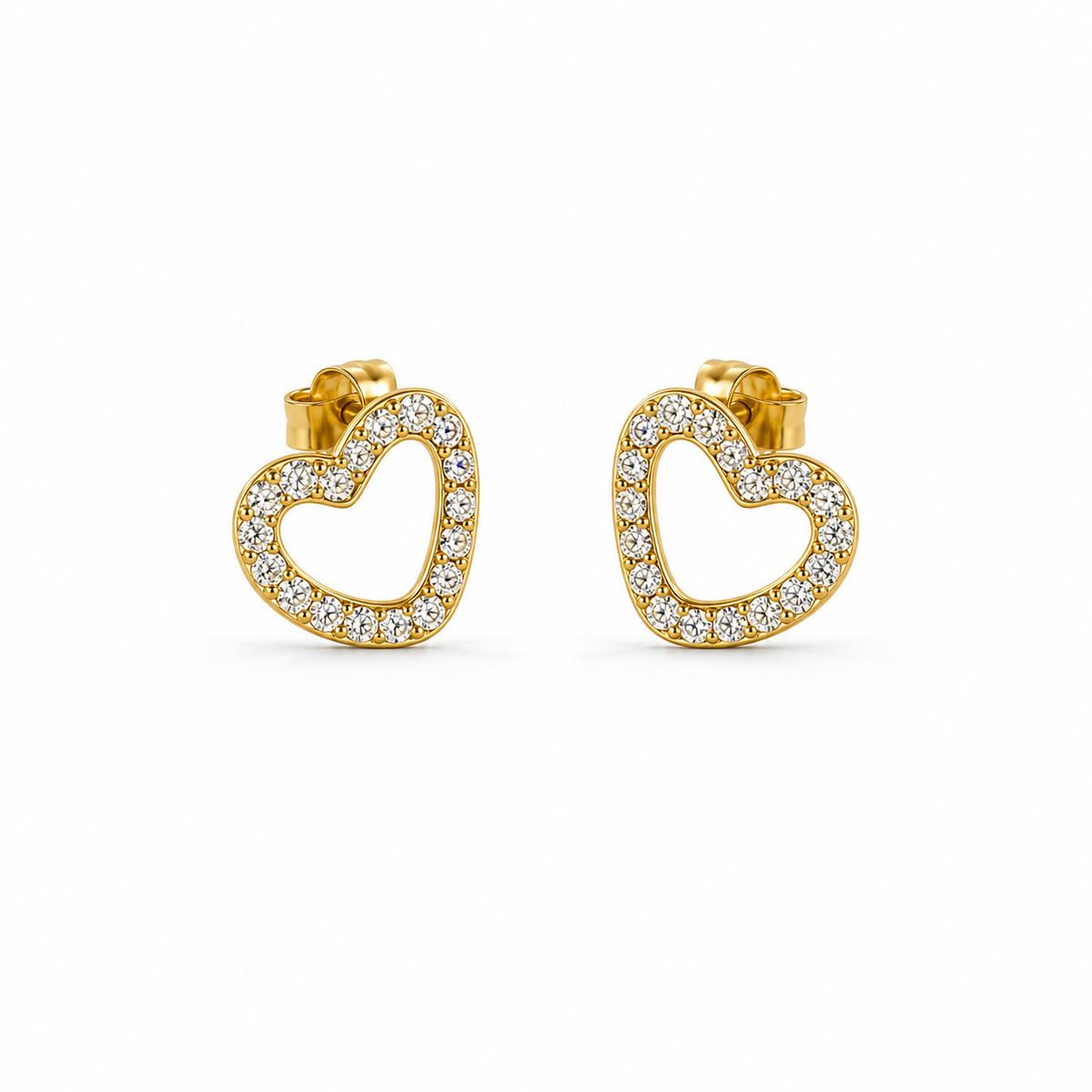 Golden Amora Open Heart Earrings product image 1
