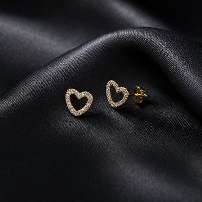 Golden Amora Open Heart Earrings product image 6