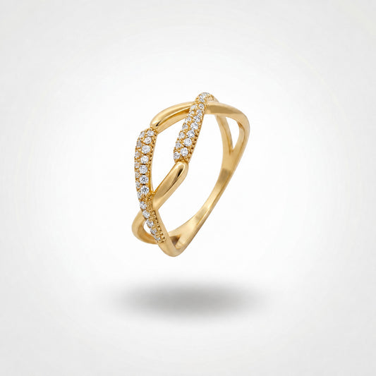 Golden Adjustable Arc Ring product image 1