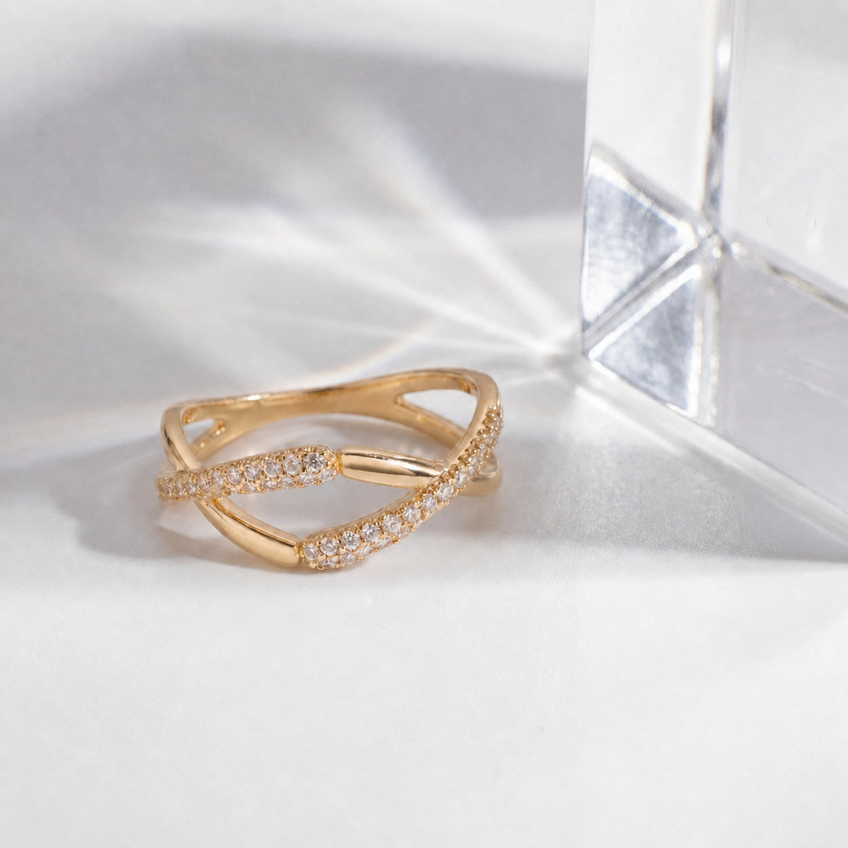 Golden Adjustable Arc Ring product image 3