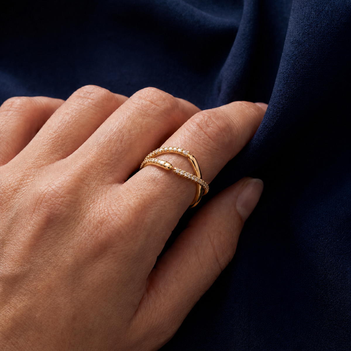 Golden Adjustable Arc Ring product image 4