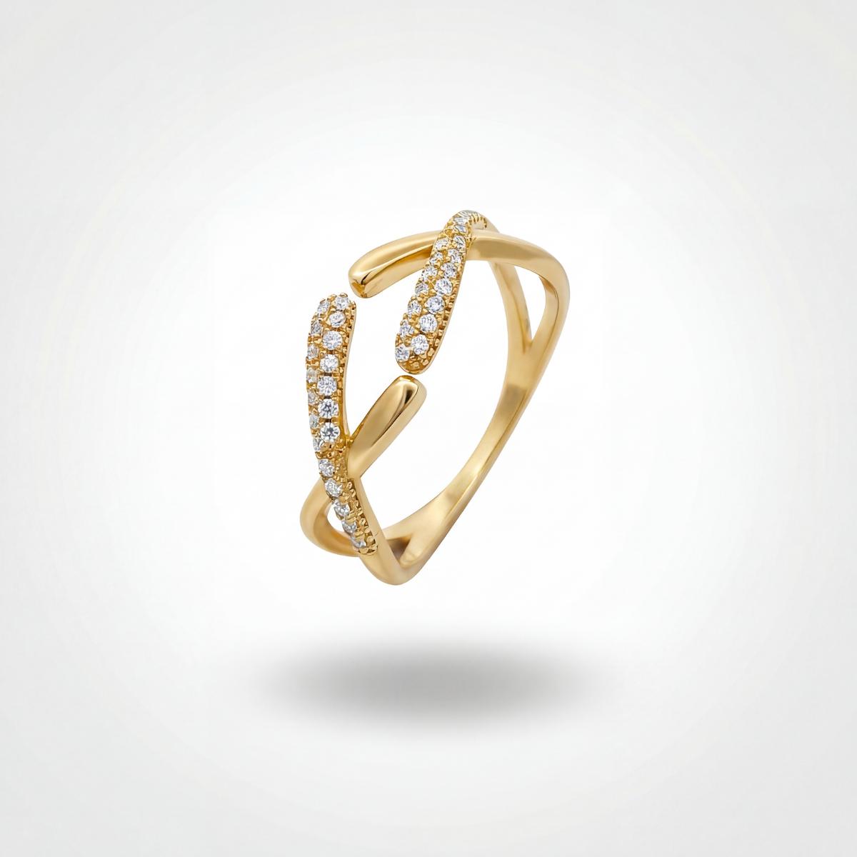 Golden Adjustable Arc Ring product image 1