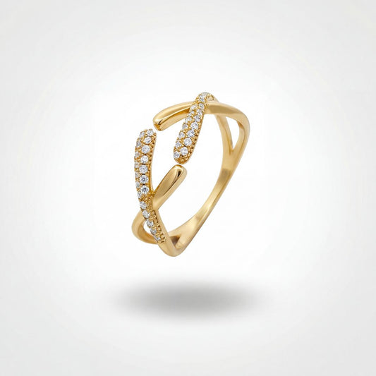 Golden Adjustable Arc Ring product image 1