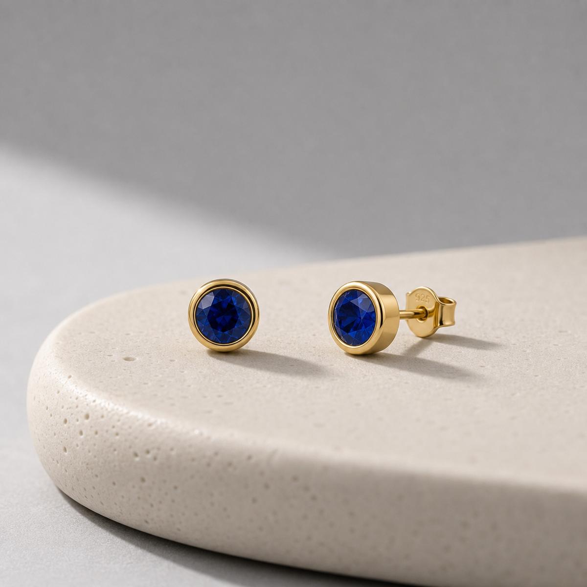 Golden Astra Bezel Earrings product image 4