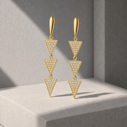 Golden Astra Cascade Earrings product image 4