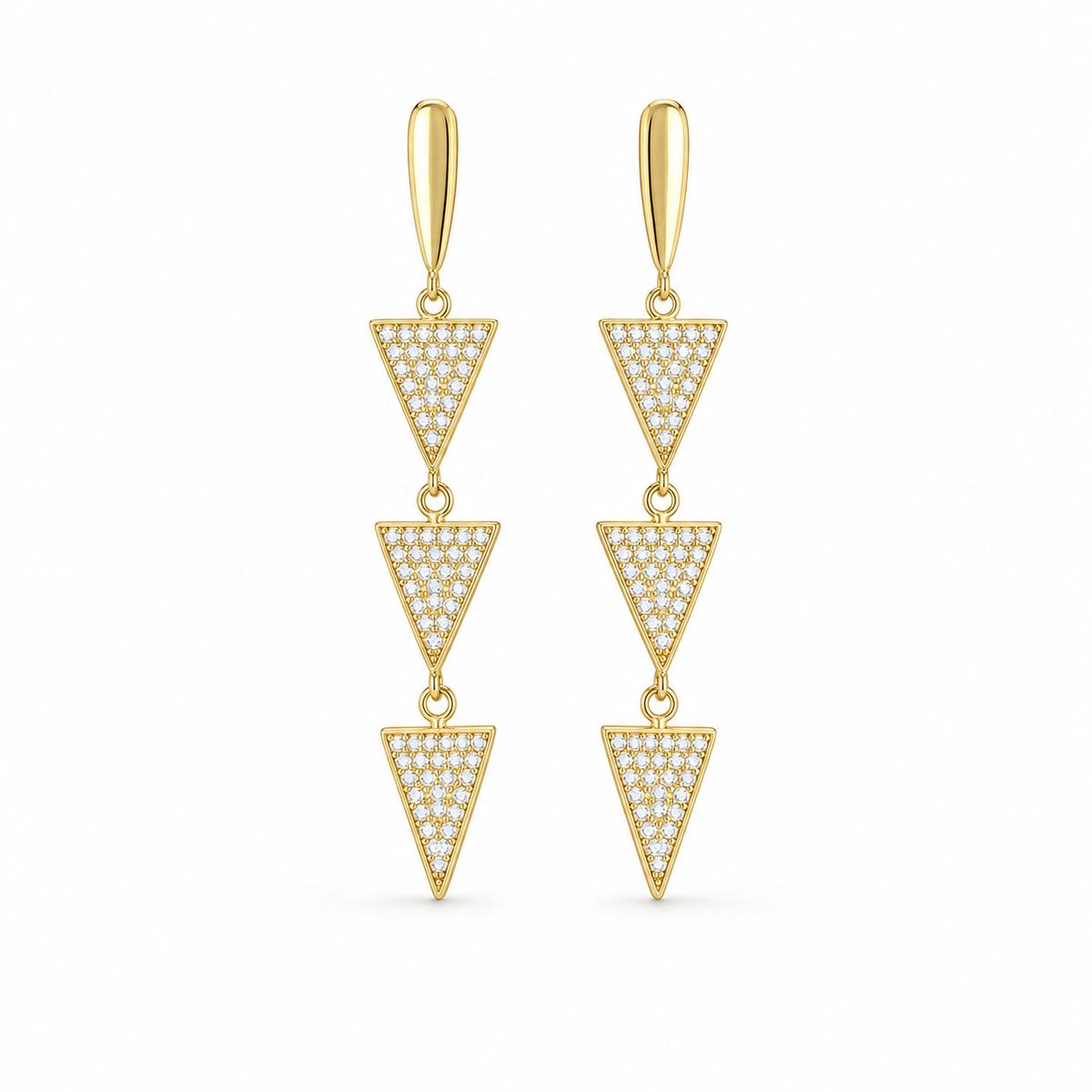 Golden Astra Cascade Earrings product image 1