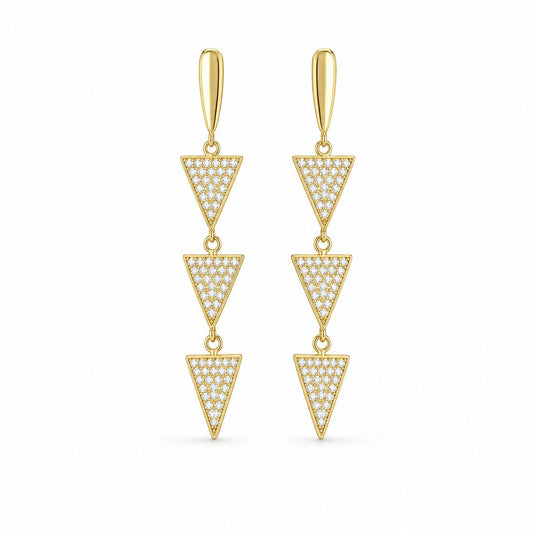 Golden Astra Cascade Earrings product image 1