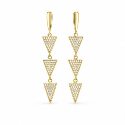 Golden Astra Cascade Earrings product image 1