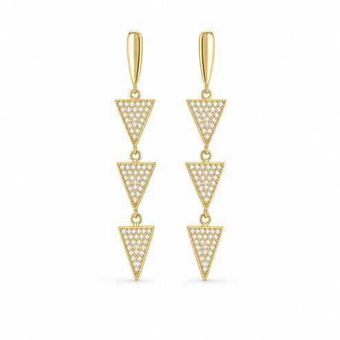 Golden Astra Cascade Earrings product image 1
