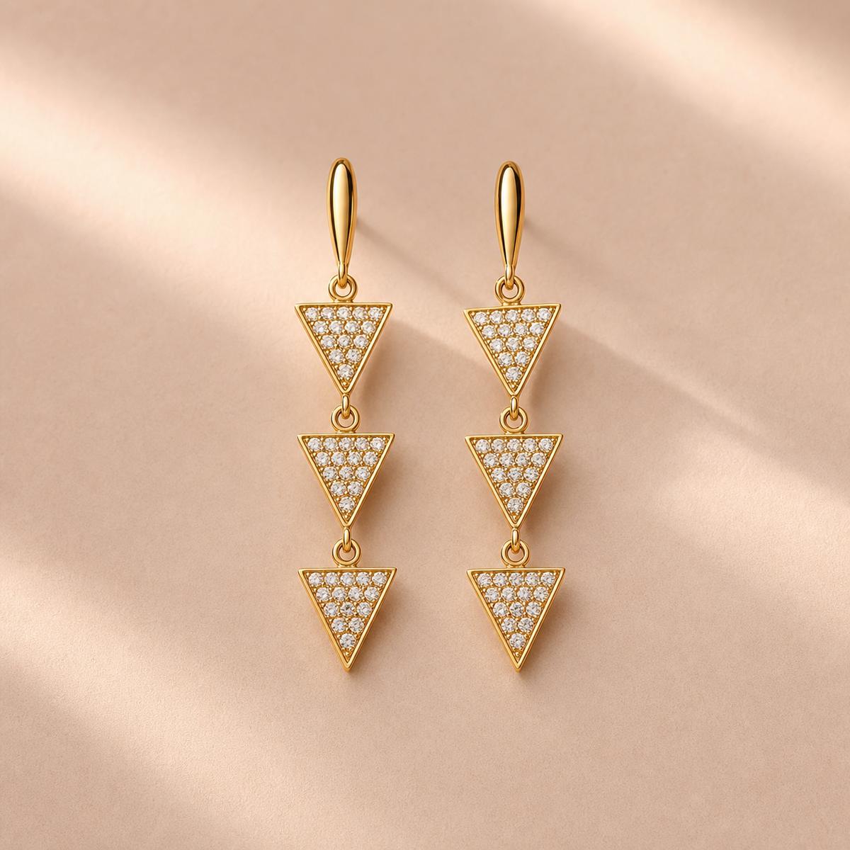 Golden Astra Cascade Earrings product image 5