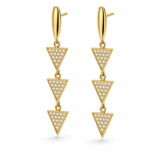 Golden Astra Cascade Earrings product image 2