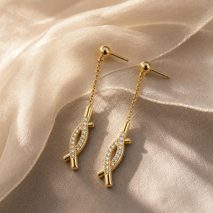 Golden Astra Chain Arrow Earrings product image 6