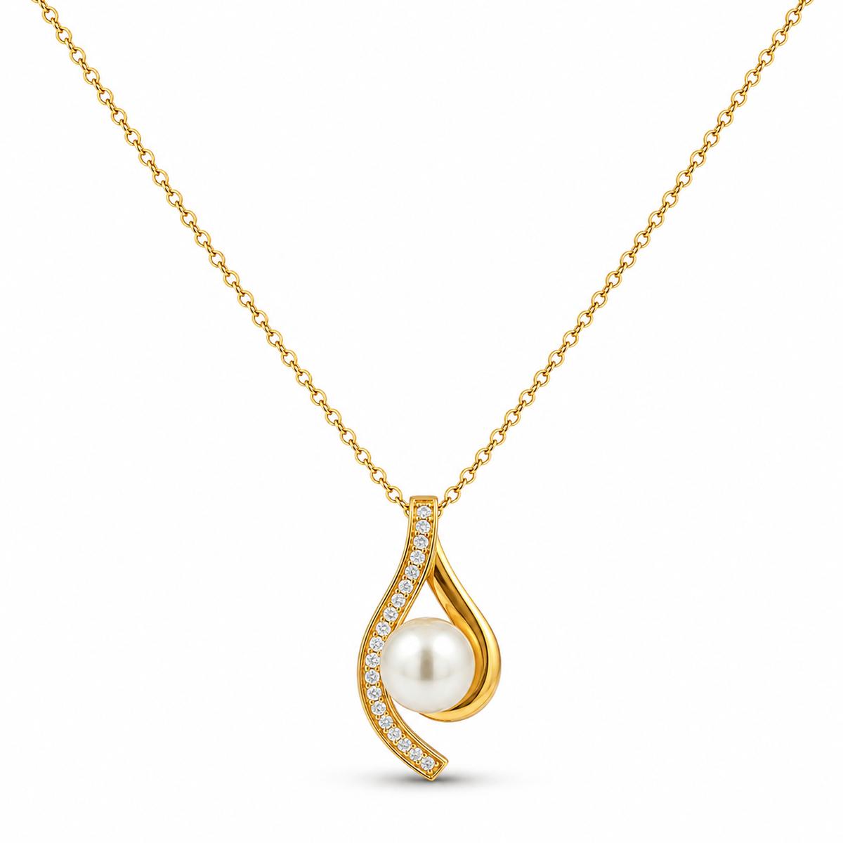 Golden Aurelia Paisley Pendant product image 1