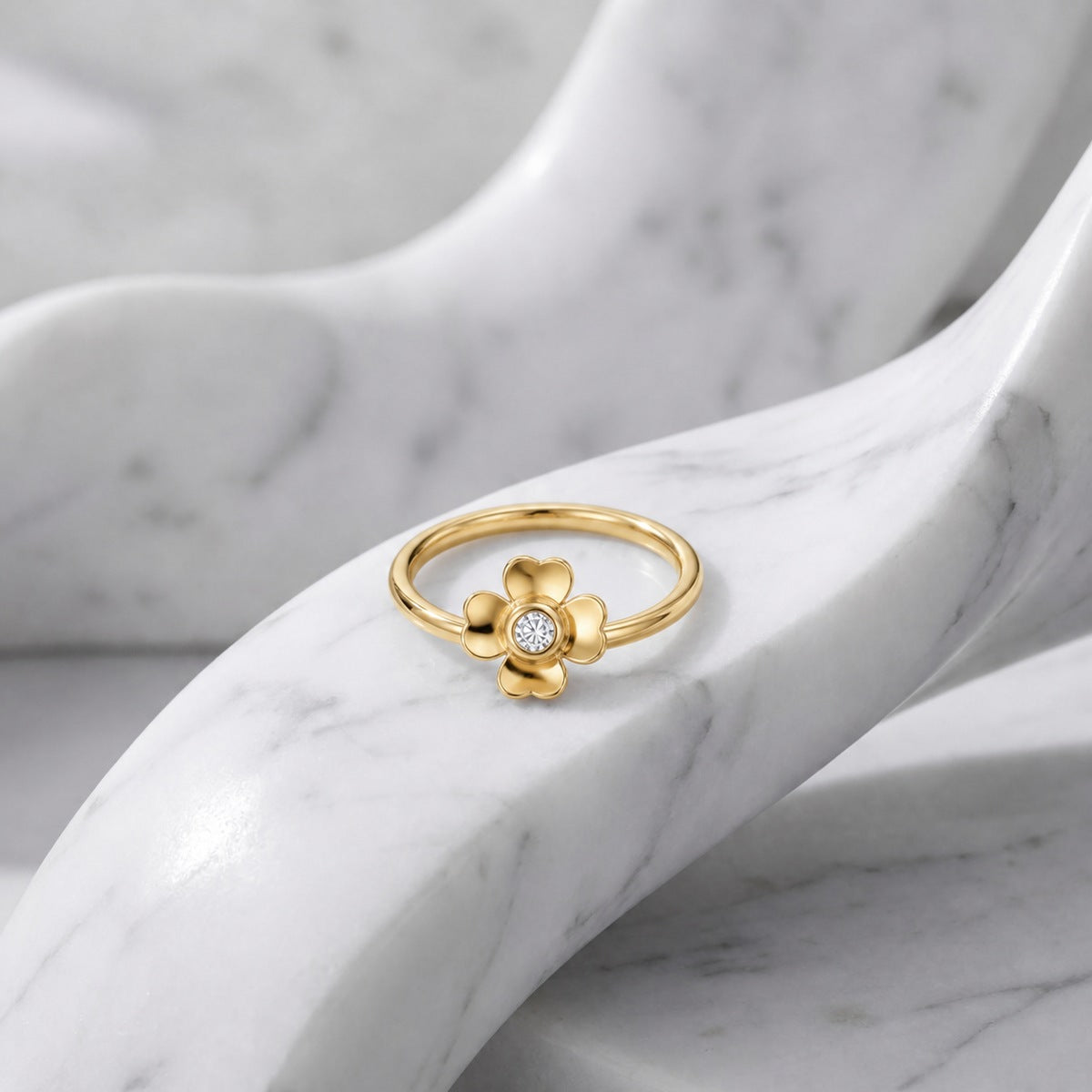 Golden Blossom Charm Ring product image 3