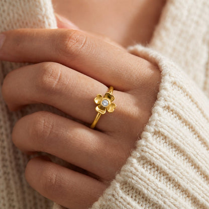 Golden Blossom Charm Ring product image 4
