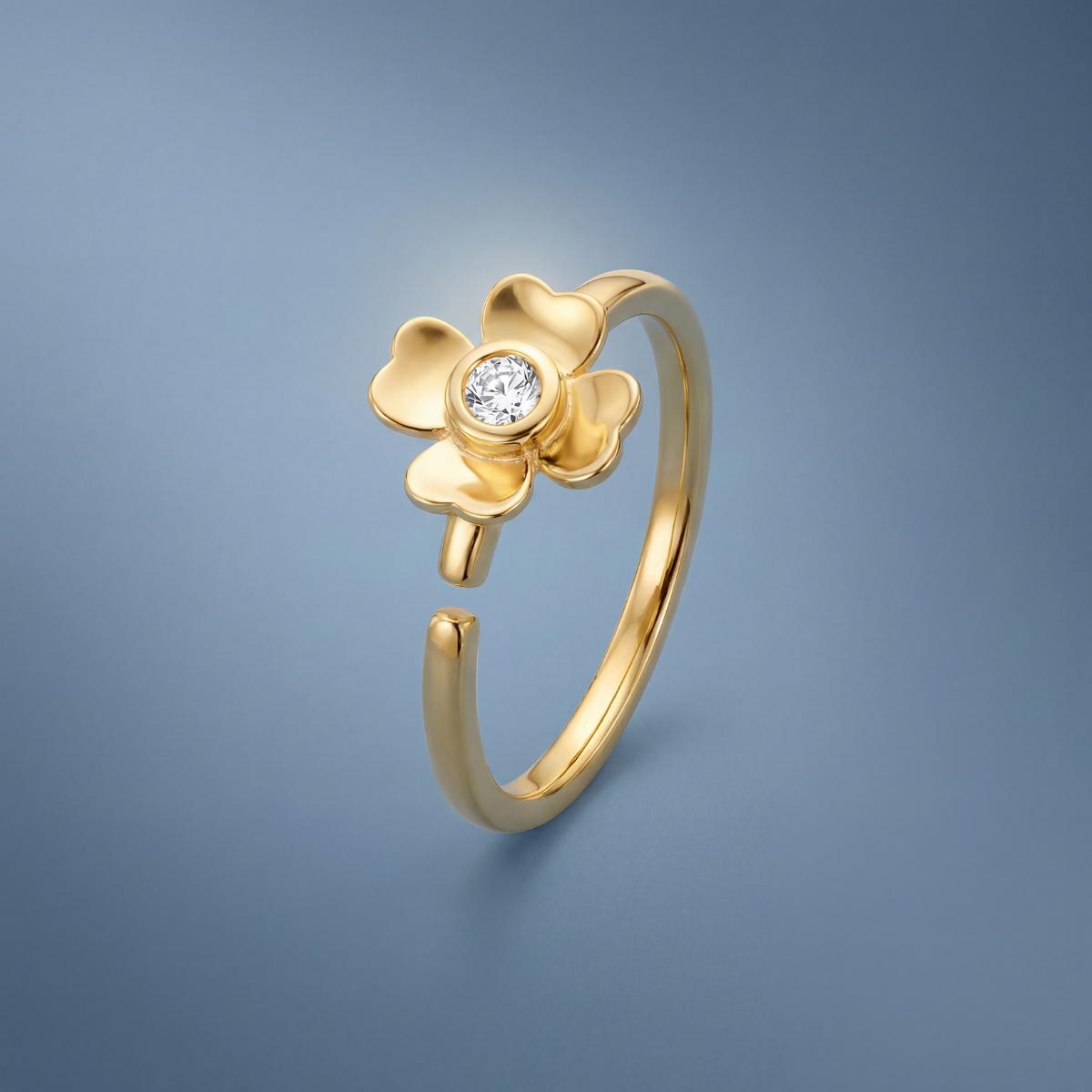 Golden Blossom Charm Ring product image 3