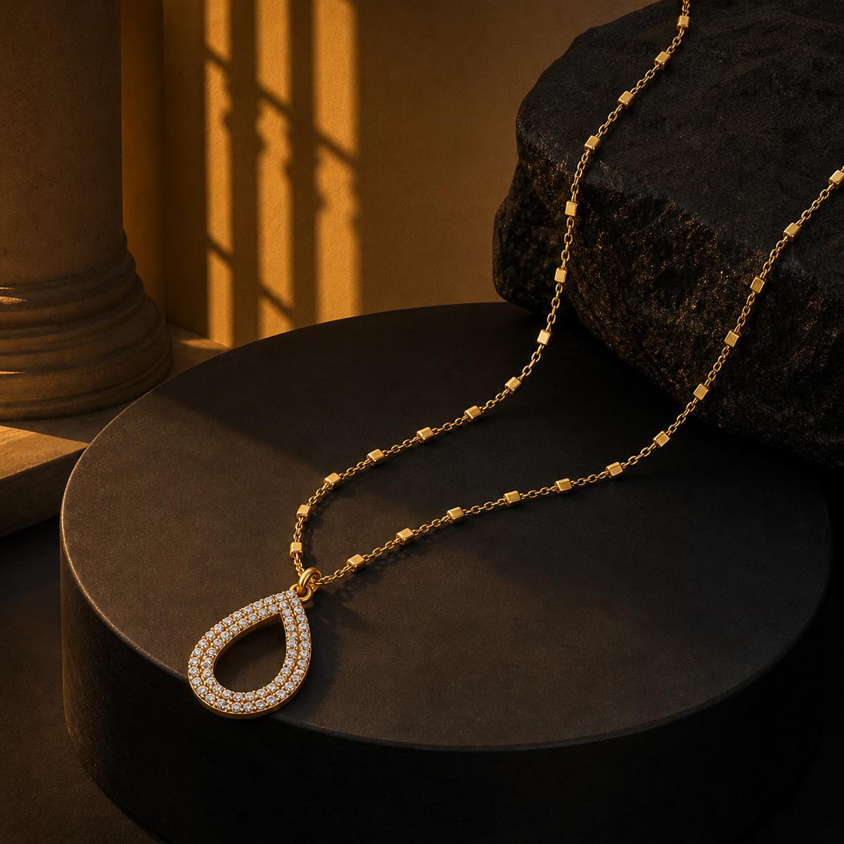 Golden Celeste Dewdrop Pendant product image 5
