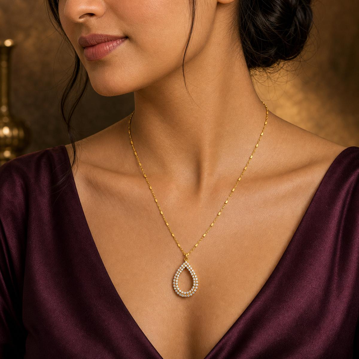 Golden Celeste Dewdrop Pendant product image 3