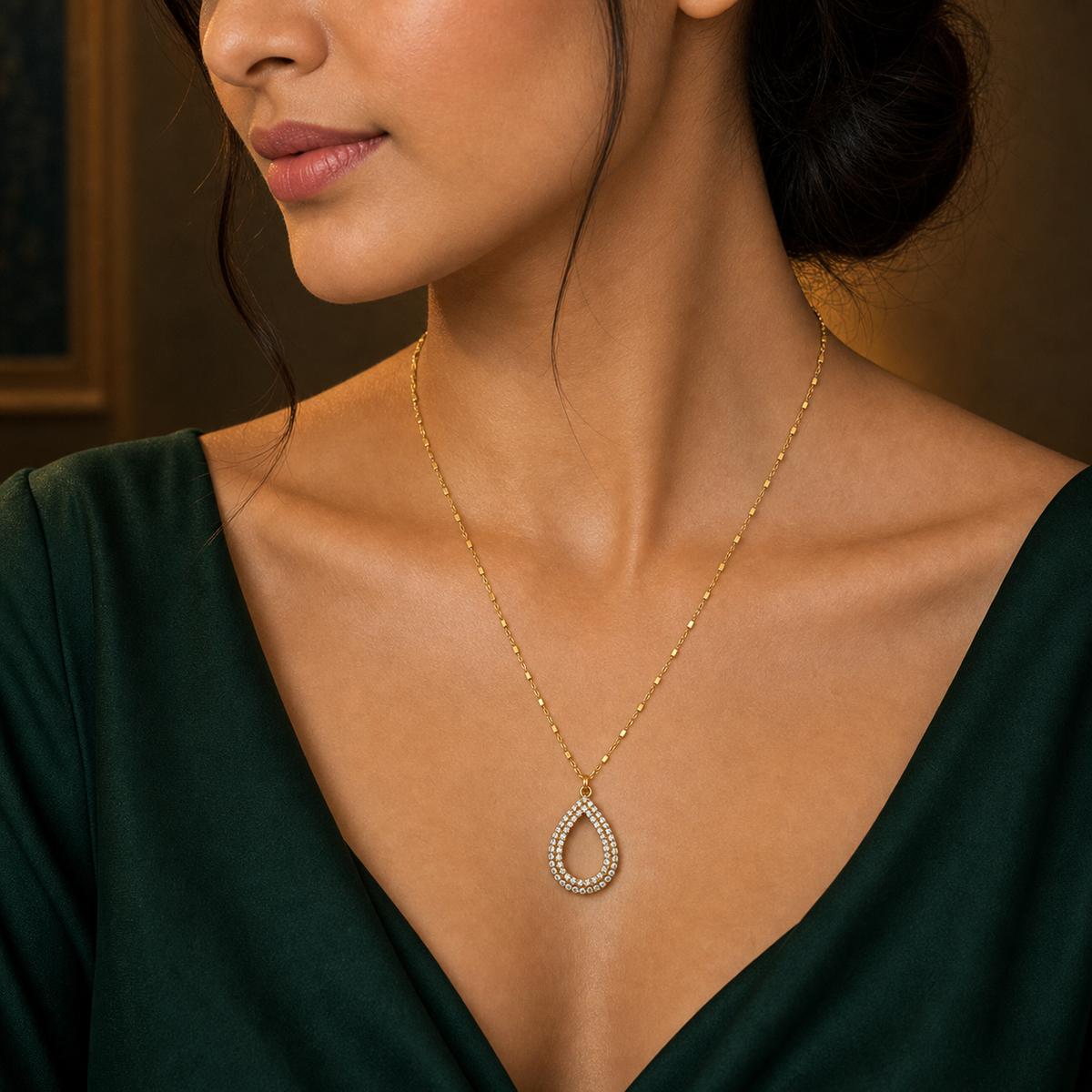 Golden Celeste Dewdrop Pendant product image 6