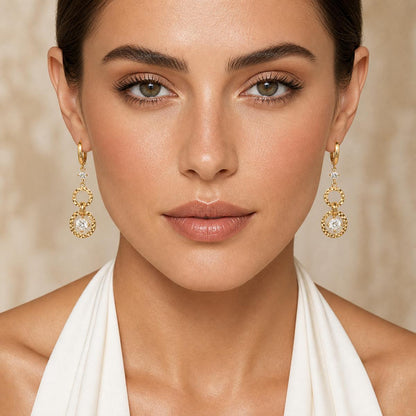 Golden Celeste Orbit Earrings product image 8