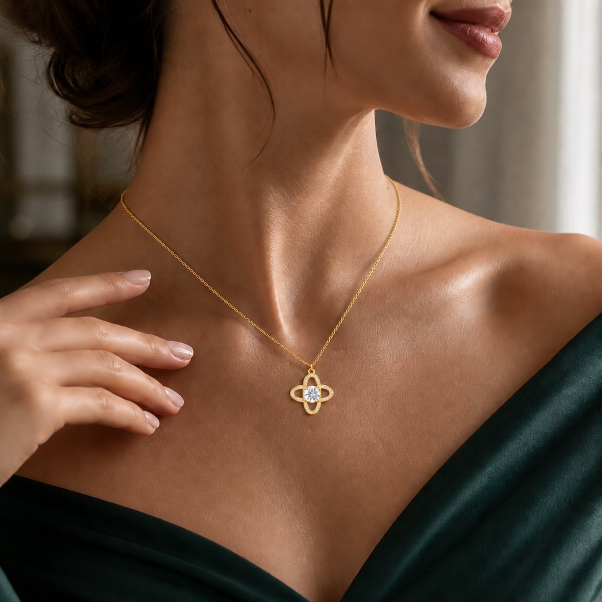 Golden Celestial Orbit Pendant product image 3