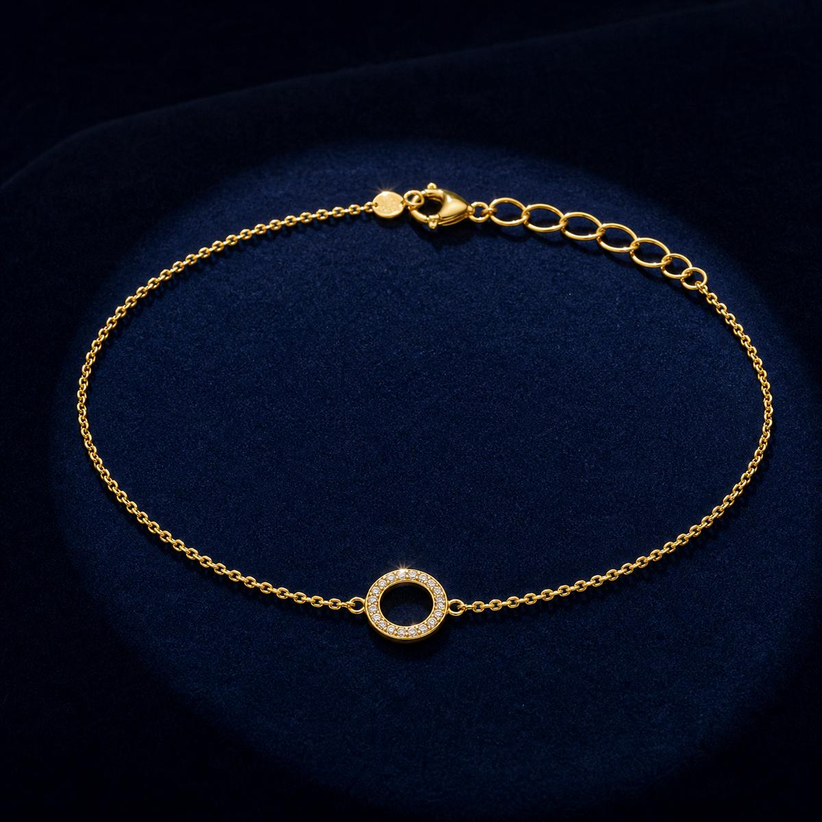 Golden Circle Halo Anklet product image 3