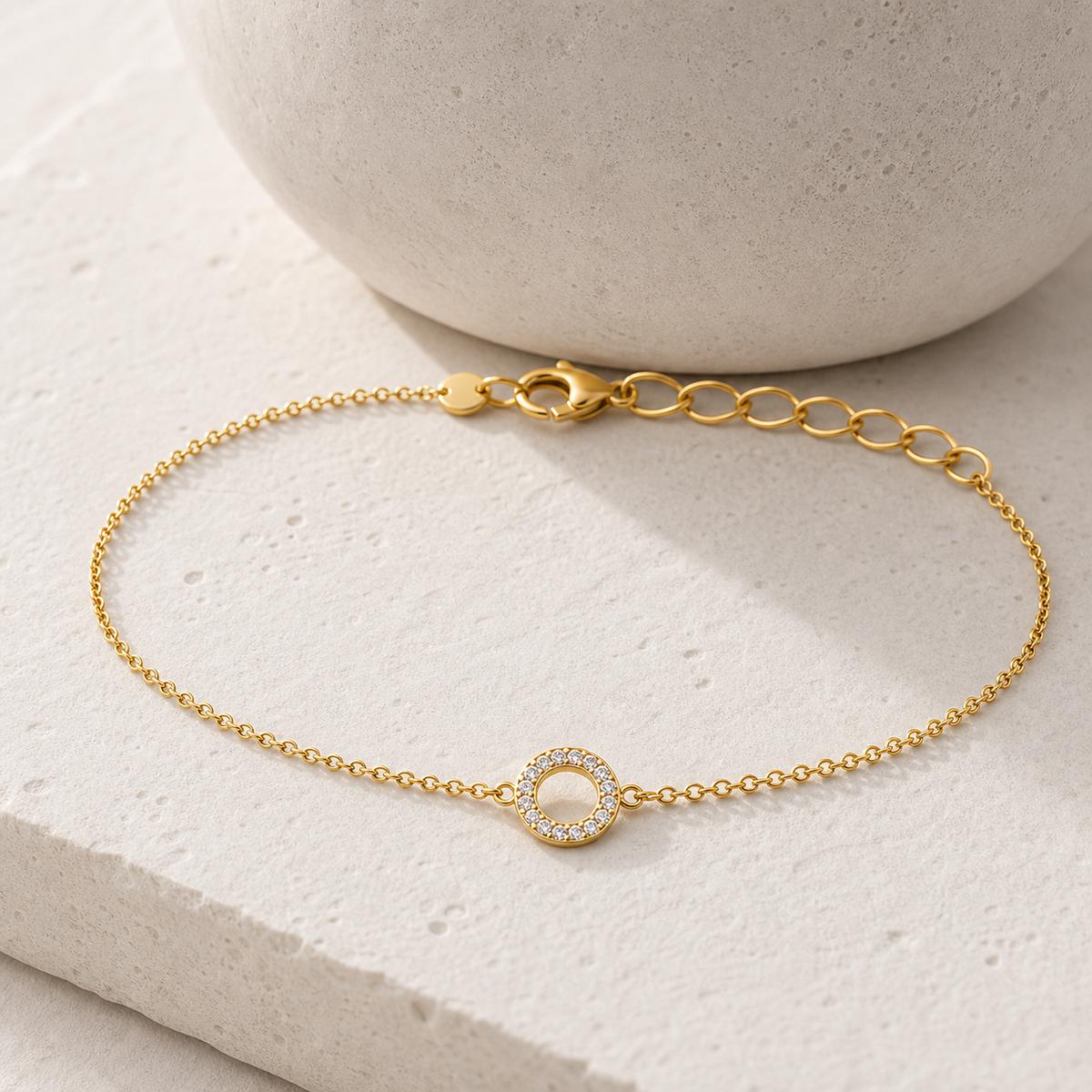 Golden Circle Halo Anklet product image 5