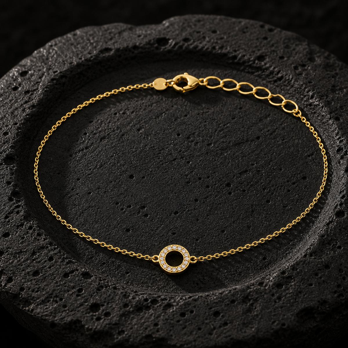 Golden Circle Halo Anklet product image 7