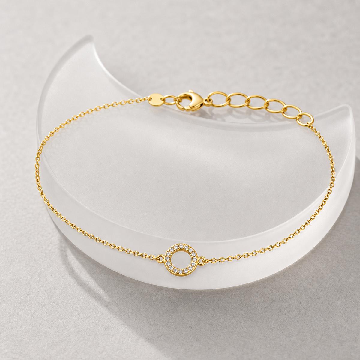 Golden Circle Halo Anklet product image 10