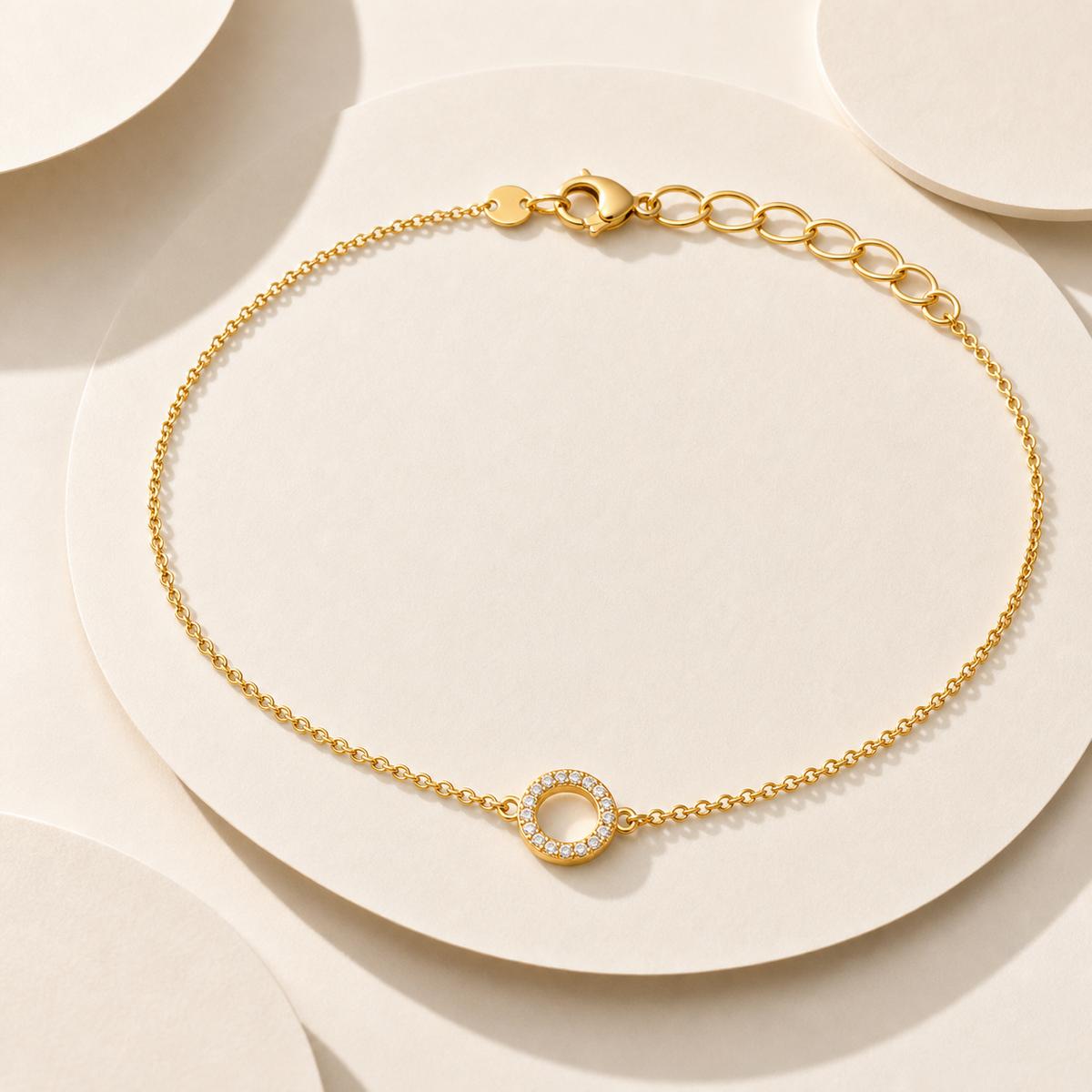 Golden Circle Halo Anklet product image 12