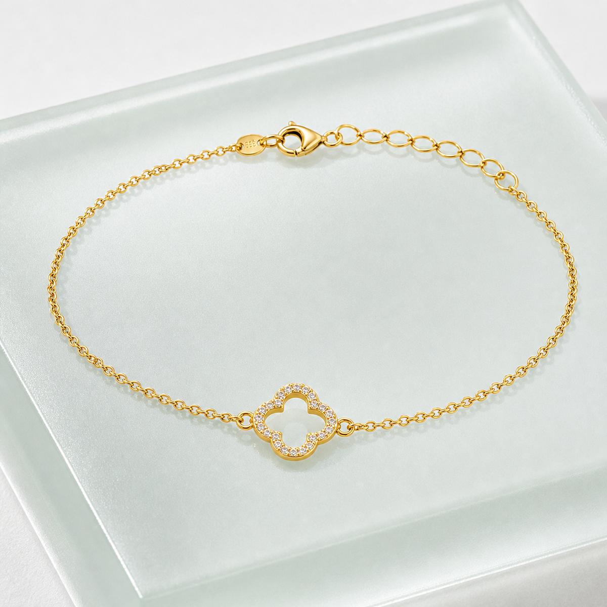 Golden Clover Halo Anklet product image 5