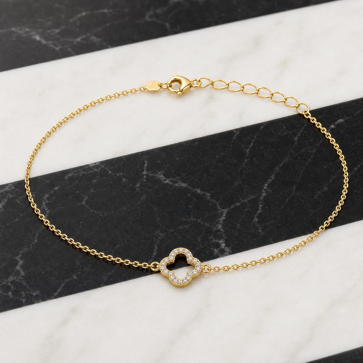 Golden Clover Halo Anklet product image 6