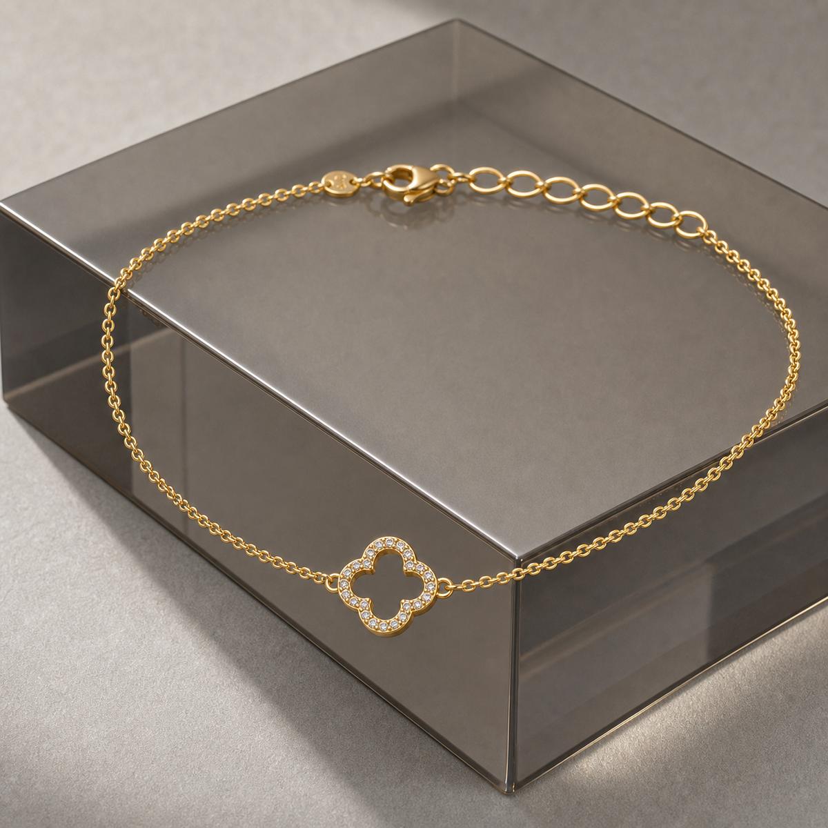 Golden Clover Halo Anklet product image 7