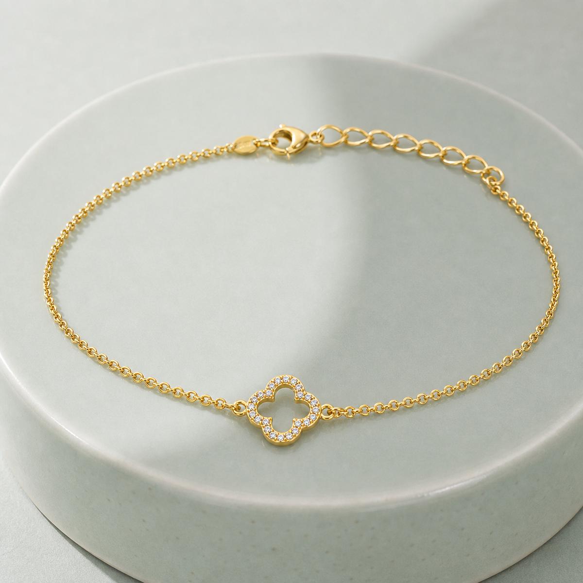 Golden Clover Halo Anklet product image 10