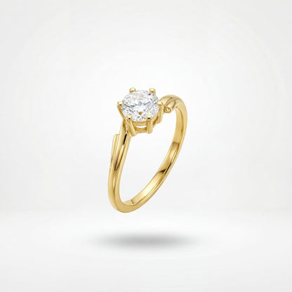 Golden Crown Solitaire Ring product image 1