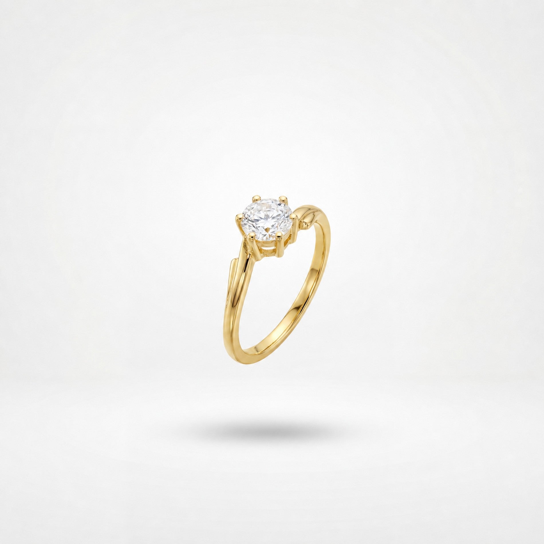 Golden Crown Solitaire Ring product image 5