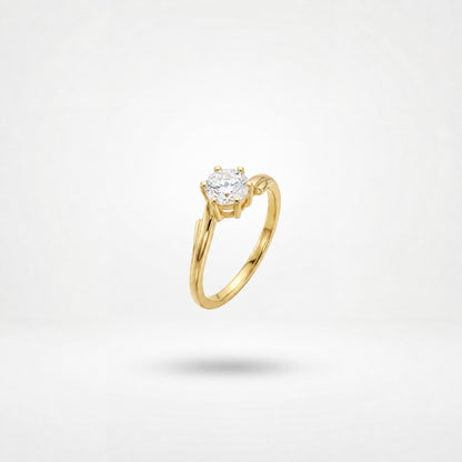 Golden Crown Solitaire Ring product image 5