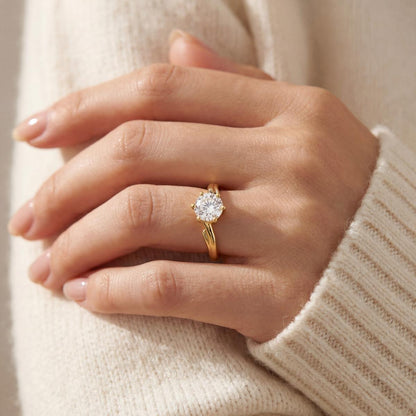 Golden Crown Solitaire Ring product image 3