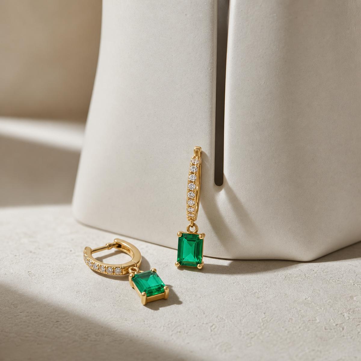 Golden Emera Bar Drop Earrings product image 4