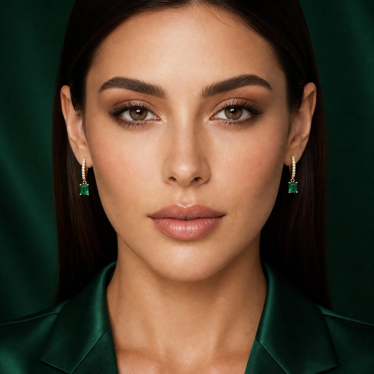 Golden Emera Bar Drop Earrings product image 8