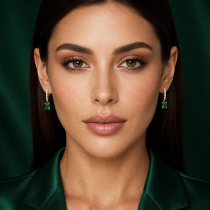 Golden Emera Bar Drop Earrings product image 8