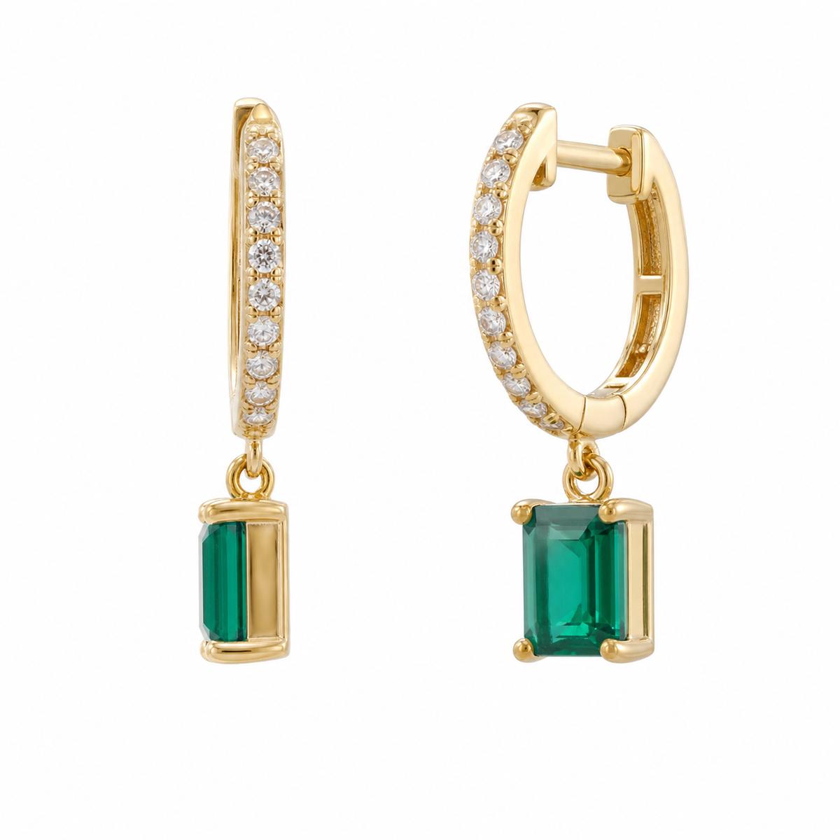 Golden Emera Bar Drop Earrings product image 3
