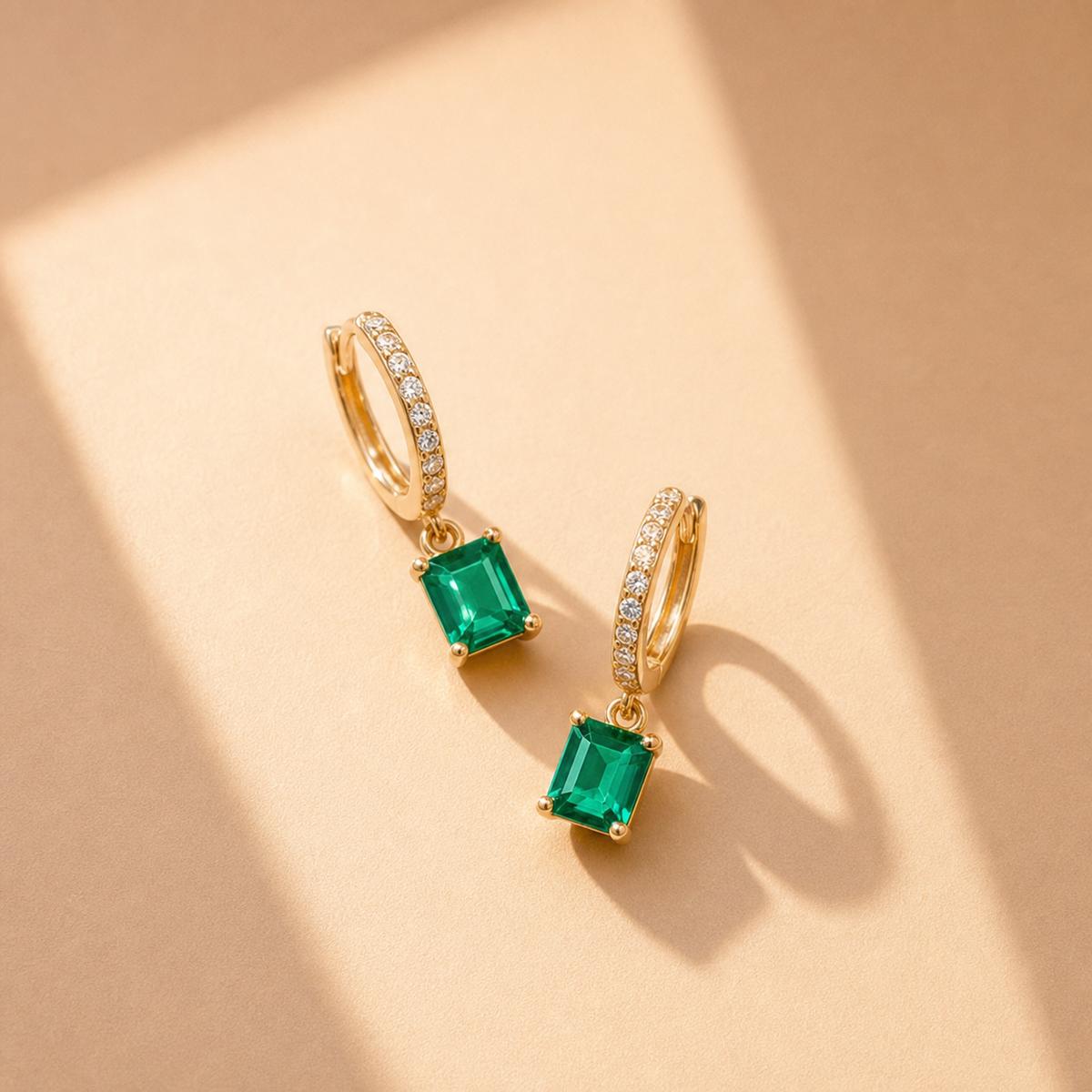 Golden Emera Bar Drop Earrings product image 5