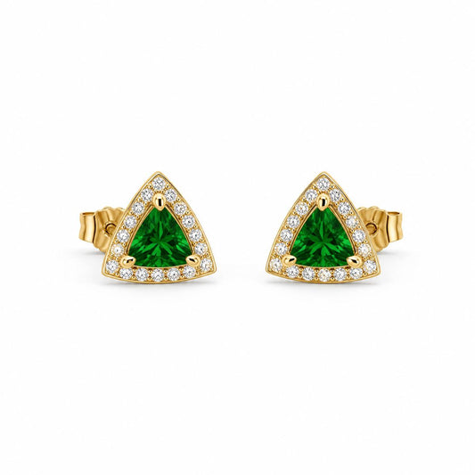 Golden Emera Trillion Earrings product image 1