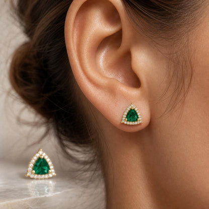 Golden Emera Trillion Earrings product image 7
