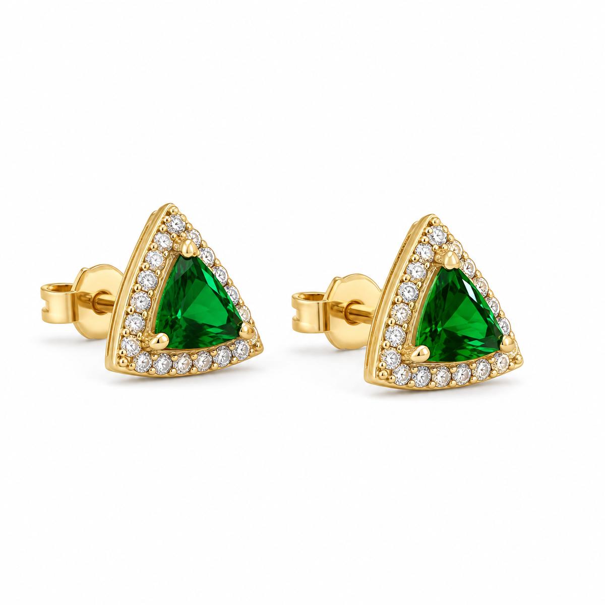 Golden Emera Trillion Earrings product image 3